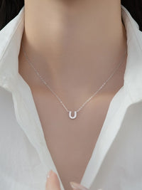 Minimalist Horseshoe Necklace, Ziron Tarnish Free Luxury Dainty Lucky Horseshoe Necklace