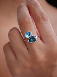 rings, silver rings, blue crystal ring, topaz rings, swarovski rings , rings with rhinestones, fine jewelry, rings that wont turn green with water, fashion jewelry, accessories, fashion jewelry, statement rings, fine jewelry, designer jewelry, nickel free rings, gift ideas trending on tiktok and instagram, nice jewelry, casual jewelry, adjustable rings, nice rings, cool rings, rings for the middle finger, rings for the index finger, blue rings