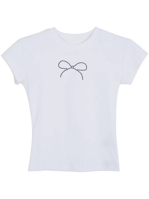 t shirt, bow t shirt, graphic t shirts, graphic shirts, white t shirts, white shirts, womens fashion, womens shirt, womens crop top shirts, cute shirts, plain white shirts, womens fashion, womens cloting, nice shirts